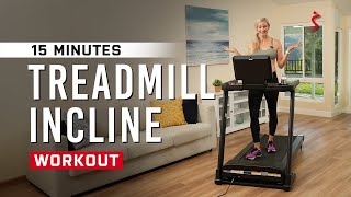 15 Min Treadmill INCLINE Workout [upl. by Barnabas]