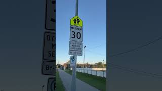 School zone driving in Canada [upl. by Notyarb100]