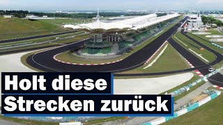 5 Formel 1 Strecken die zurück kommen sollen [upl. by Eirret]