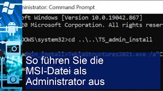 MSIDatei als Administrator ausführen SchrittfürSchrittAnleitung [upl. by Nitsyrc828]