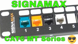 Signamax Cat6 jack MT Series KJ458MTC6C overview [upl. by Hildegaard804]