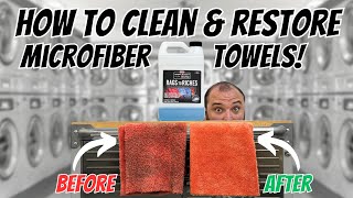 How To Wash Dry Maintain amp Restore Microfiber Detailing Towels [upl. by Adiam808]