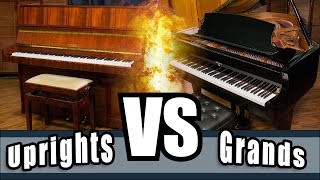 Upright pianos versus Grand pianos  Uprights Vs Grands [upl. by Luanni568]