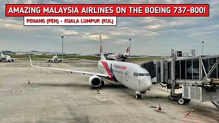 REVIEW  Malaysia Airlines  Penang PEN  Kuala Lumpur KUL  Boeing 737800  Economy [upl. by Fisuoy33]