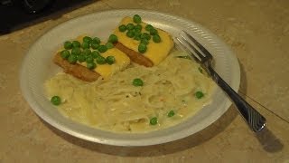 Fish covered in cheese and peas [upl. by Callean905]