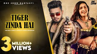 Tiger Zinda Hai Official Video  Sapna Choudhary The King Gurlej Akhtar New Haryanvi Songs 2021 [upl. by Ennayram682]