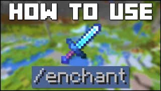 Minecraft  How To Use The enchant Command JavaBedrock [upl. by Abott]