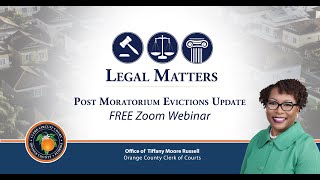 Legal Matters Evictions Update September 2021 [upl. by Holli]