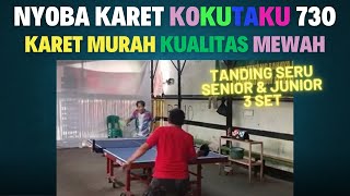 Nyoba Karet Murah Kualitas Mewah  Karet Kokutaku KOKUTAKU GREEN VS KOKUTAKU BLUE Spinner 👍👍👍 [upl. by Garneau847]