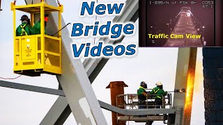 New Key Bridge Collapse Camera Angles Truss Demo [upl. by Ilellan]