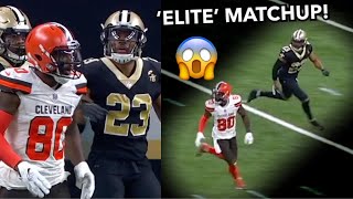 Jarvis Landry vs Marshon Lattimore WR vs CB Welcome to the New Orleans Saints [upl. by Stucker]