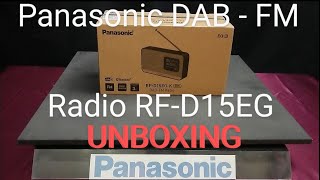 Panasonic UNBOXING DAB  FM  BLUETOOTH Radio RFD15EG  K 001 [upl. by Zebe]