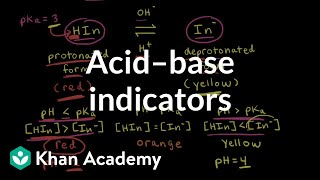 Acid–base indicators  Acids and bases  AP Chemistry  Khan Academy [upl. by Nugent777]