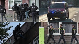 Arrestatieteam DSI valt woning binnen  Hulpdiensten groots ingezet in Rotterdam [upl. by Niki50]