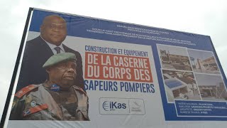 La ville de Goma a désormais la caserne des sapeurs pompiers un Paris gagné par le Gl CHIRIMWAMI [upl. by Sirahc]