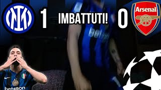 IMBATTUTI INTER 10 ARSENAL  LIVE REACTION TIFOSO NEROAZZURRO [upl. by Llekcir]