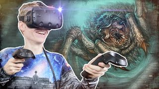 FIGHTING A GIANT SPIDER IN VIRTUAL REALITY  Unearthed Inc The Lost Temple VR HTC Vive Gameplay [upl. by Steffen]