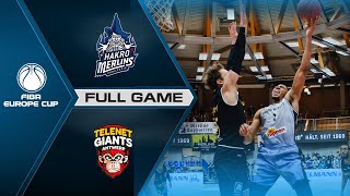 HAKRO Merlins Crailsheim v Telenet Giants Antwerp  Full Game  FIBA Europe Cup 202122 [upl. by Dorelia889]