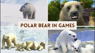 Polar Bear Comparison In 8 Games 🐻‍❄️ [upl. by Ariaek]