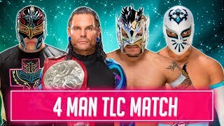 Jeff Hardy vs Kalisto vs Rey Mysterio vs Sin Cara  WWE TLC 2018 [upl. by Coates]