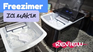 Freezimer Countertop Ice Maker REVIEW [upl. by Yenittirb]