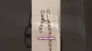 How to Replace a Flapper Chain 🚽 [upl. by Aipmylo]