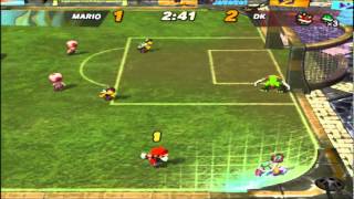 super mario strikers mario vs donkey kong [upl. by Nifares]