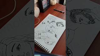 Messy ink pen sketches sketchbook sketchart inkdrawing art art2024 shorts artvideo ink pen [upl. by Ennaehr196]