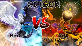 Yugioh Frog Monarch vs Amaryllis Burn Edison Format Gameplay at Card Addiction [upl. by Robina]