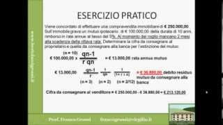 MATEMATICA FINANZIARIA LEZIONE 8 [upl. by Ayrotal]