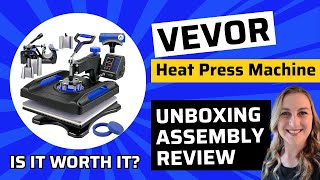 Mastering the VEVOR Heat Press 15x15 8 in 1 Unboxing Setup and Review [upl. by Leanora89]