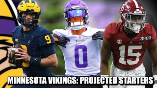 Minnesota Vikings Projected Starters on NFLcom McCarthy Starting No Ivan Pace Jr [upl. by Ynnavoj]