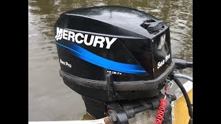 25hp Mercury Sea Pro outboard [upl. by Jabin]