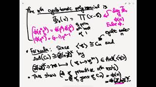 Field Theory  Cyclotomic Fields in CC  Lecture 12 [upl. by Ynnus]