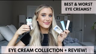 Eye Cream Collection Review  Comparison  Cetaphil Cerave Neutrogena Versed ROC [upl. by Assen]