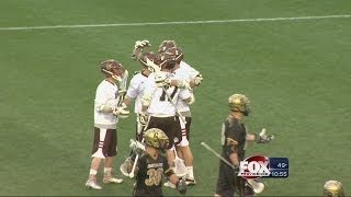 Brown lacrosse upsets No 15 Bryant [upl. by Eniawed]