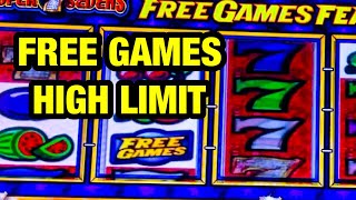 I PLAYED A HIGH LIMIT SLOT MACHINE AND GOT FREE GAMES [upl. by Wurtz900]