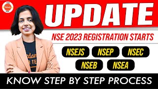 Update NSE 2023 Registration starts  Know step by step process  Science Olympiad  Nidhi Maam [upl. by Miza]