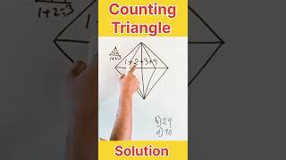 counting triangles।। figure counting reasoning।।maths [upl. by Eseilana]