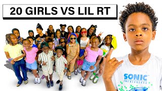 20 GIRLS VS 1 RAPPER LIL RT [upl. by Monetta]