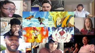 Goku vs Broly Reactions Mashup [upl. by Maxa]