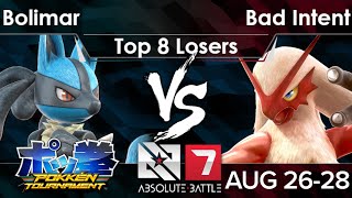 AB7  Bolimar Lucario vs Bad Intent Blaziken Top 8 Losers  Pokken [upl. by Janeta812]