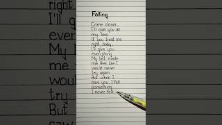 Falling Lyrics Song by Trevor Daniel trevordaniel lyrics [upl. by Irrehc373]