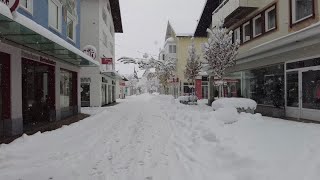 Starker Schneefall in Sonthofen im Allgäu [upl. by Wanda]