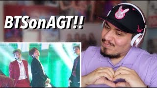 BTS IDOL Americas Got Talent Reaction [upl. by Larok]