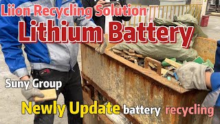 Lithium Battery Recycling Machine Shipping To Korea [upl. by Reube179]