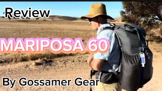 MARIPOSA 60 by Gossamer Gear REVIEW [upl. by Enitsirhk]