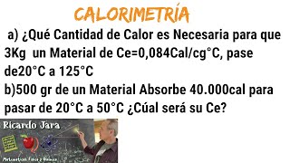 Calorimetría Ejercicios Resueltos [upl. by Sheply]