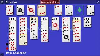 Microsoft Solitaire Collection  FreeCell Easy  February 7 2015  Daily Challenges [upl. by Dduj]