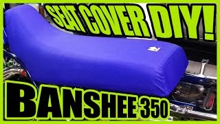 Seat Cover Install  Banshee 350 [upl. by Ardnaskela175]